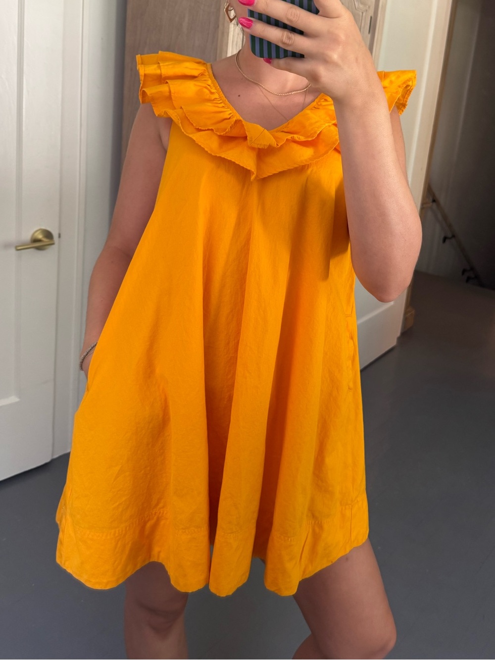 Yellow Ruffle Dress